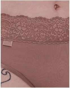 Slip Midi Sloggi Romance (Cacao) -Sloggi Soldes Boutique slip midi sloggi romance cacao 3