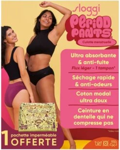 Slip Tai Menstruel Light Sloggi Period Pants (Wine) -Sloggi Soldes Boutique slip tai menstruel light sloggi period pants wine 4