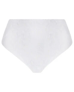 Devant -Sloggi Soldes Boutique slip taille haute antigel dentelle rebelle blanc 1