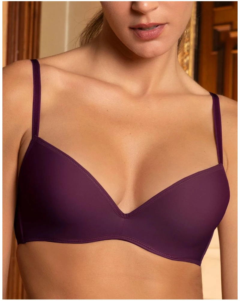 Soutien-gorge Bandeau Coque Lise Charmel Sensation Plaisir (Purple Désir) 1 Soutien-gorge Bandeau Coque Lise Charmel Sensation Plaisir (Purple Désir)