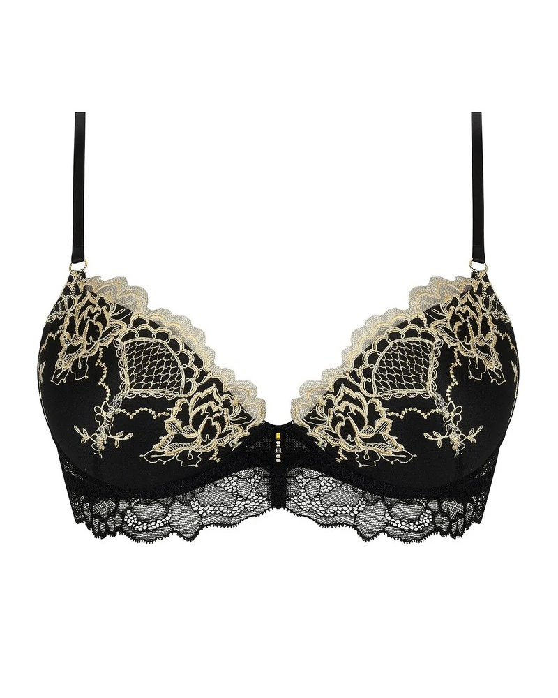 Soutien-gorge Coque Lise Charmel Sublime En Or (Noir Eclat) 2 Soutien-gorge Coque Lise Charmel Sublime En Or (Noir Eclat) – Image 2