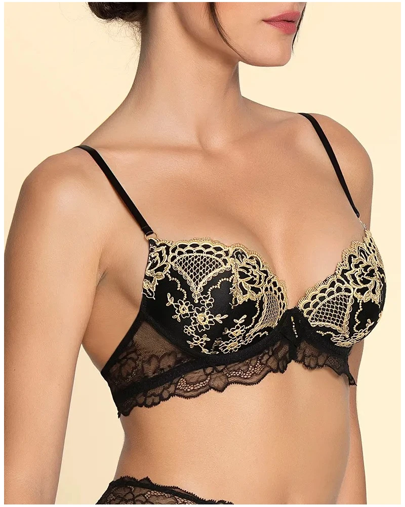 Soutien-gorge Coque Lise Charmel Sublime En Or (Noir Eclat) 9 Soutien-gorge Coque Lise Charmel Sublime En Or (Noir Eclat) – Image 9
