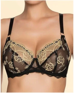 Soutien-gorge Corbeille Bien-être Lise Charmel Sublime En Or (Noir Eclat) -Sloggi Soldes Boutique soutien gorge corbeille bien etre lise charmel sublime en or noir eclat 2