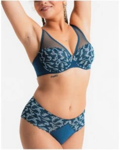 Soutien-gorge Foulard Louisa Bracq Electric Waves (Neon Botanica) -Sloggi Soldes Boutique soutien gorge foulard louisa bracq electric waves neon botanica 4