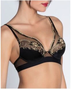 Soutien-gorge Glamour En Soie Lise Charmel Eblouissante Icone (Or Nuit) -Sloggi Soldes Boutique soutien gorge glamour en soie lise charmel eblouissante icone or nuit 3