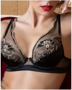 Soutien-gorge Glamour En Soie Lise Charmel Eblouissante Icone (Or Nuit) -Sloggi Soldes Boutique soutien gorge glamour en soie lise charmel eblouissante icone or nuit 6