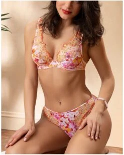 Soutien-gorge Glamour Lise Charmel Jardins De Lumière (Bouquet Lumière) -Sloggi Soldes Boutique soutien gorge glamour lise charmel jardins de lumiere bouquet lumiere 4