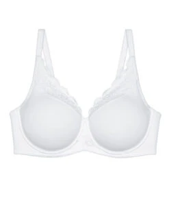 Devant -Sloggi Soldes Boutique soutien gorge minimiseur triumph amourette blanc 1