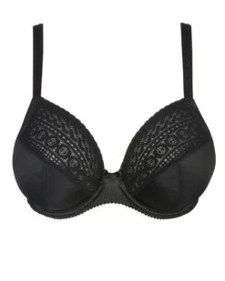 Devant -Sloggi Soldes Boutique soutien gorge plunge balconnet prima donna montara noir 1