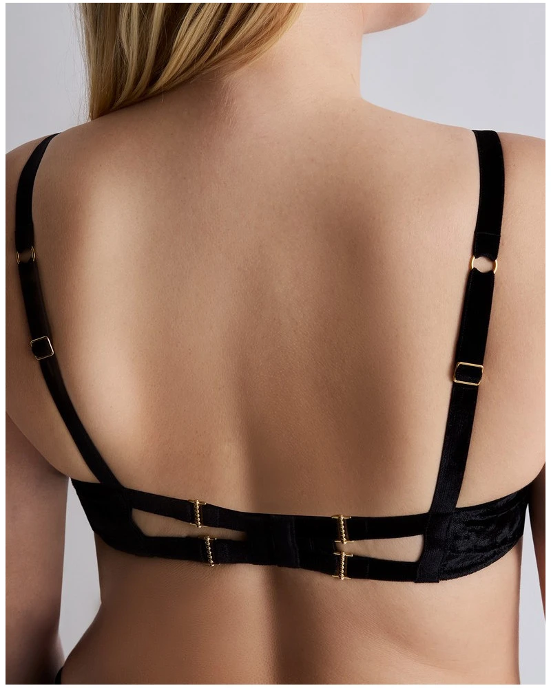 Soutien-gorge Plunge Coque Velours Aubade The Night Before (Black Bird) 5 Soutien-gorge Plunge Coque Velours Aubade The Night Before (Black Bird) – Image 5
