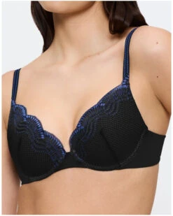 Soutien-gorge Push-up Triumph Comfort Glam (Noir) -Sloggi Soldes Boutique soutien gorge push up triumph comfort glam noir 3