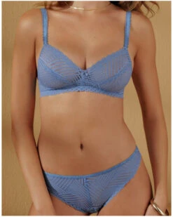 Soutien-gorge Sans Armature Antigel Tressage Graphic (Tressage Denim) -Sloggi Soldes Boutique soutien gorge sans armature antigel tressage graphic tressage denim 1 5