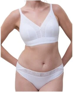 Soutien-gorge Sans Armature Chantelle EasyFeel Easy Support (Blanc) -Sloggi Soldes Boutique soutien gorge sans armature chantelle easyfeel easy support blanc 3