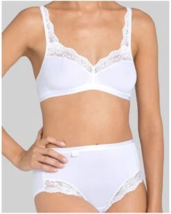 Soutien-gorge Sans Armature Coton Sloggi Romance (Blanc) 7 Soutien-gorge Sans Armature Coton Sloggi Romance (Blanc) -Sloggi Soldes Boutique soutien gorge sans armature coton sloggi romance blanc 3
