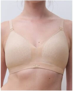 Soutien-gorge Sans Armature Spacer Chantelle Pure Lace (Beige Doré) -Sloggi Soldes Boutique soutien gorge sans armature spacer chantelle pure lace beige dore 2