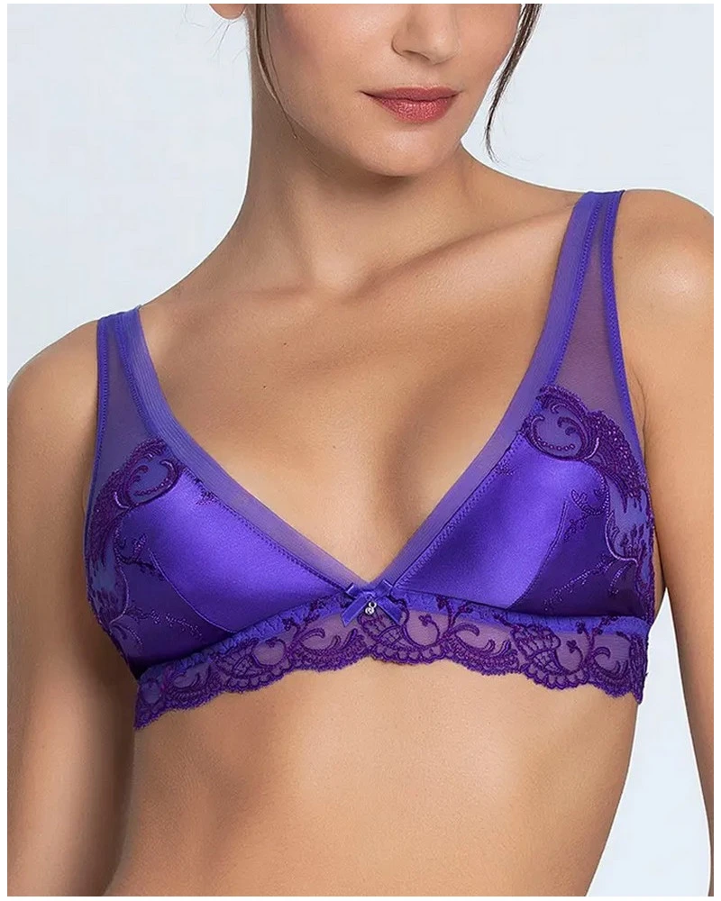 Soutien-gorge Triangle Sans Armature Lise Charmel Splendeur Soie (Océan Bleu) 3 Soutien-gorge Triangle Sans Armature Lise Charmel Splendeur Soie (Océan Bleu) – Image 3