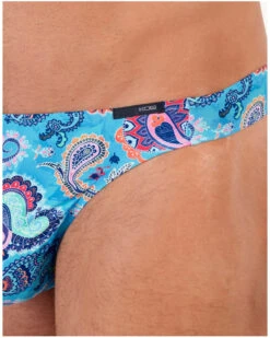 String En Microfibre HOM Funky Styles (Imprimé Turquoise) -Sloggi Soldes Boutique string en microfibre hom funky styles imprime turquoise 2