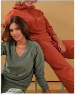 Sweat à Capuche Antigel Pause Douceur (Ginger Roux) -Sloggi Soldes Boutique sweat a capuche antigel pause douceur ginger roux 1 4