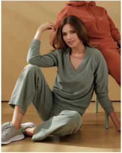 Sweat Antigel Pause Douceur (Vert Aloe) -Sloggi Soldes Boutique sweat antigel pause douceur vert aloe 2