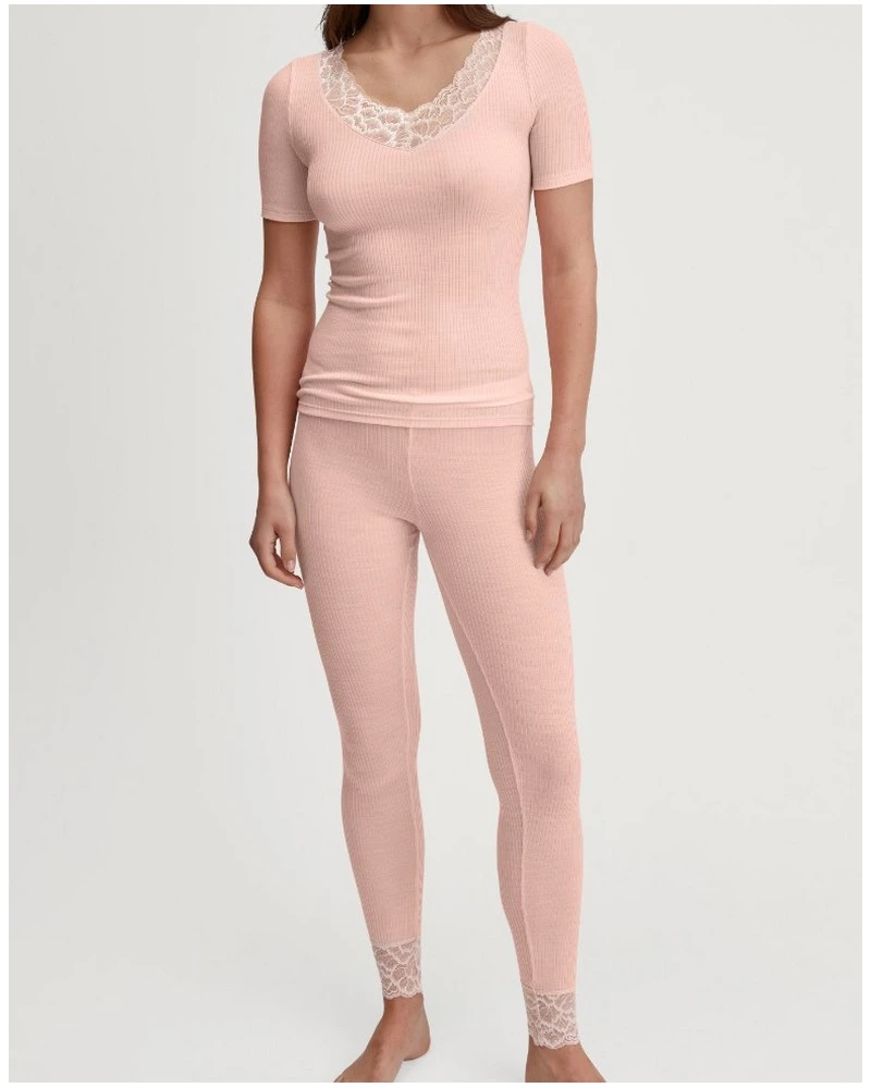 T-shirt Calida Joy Laine & Soie (Pearl Blush) 4 T-shirt Calida Joy Laine & Soie (Pearl Blush) – Image 4