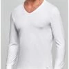 T-shirt Chaud Manches Longues Col V Impetus Thermo (Blanc)