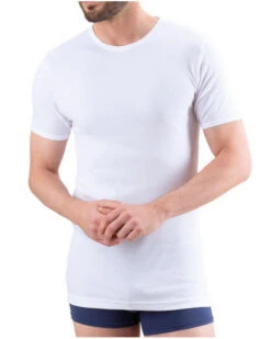 T-shirt Col Rond Eminence 100% Coton Fait En France (Blanc)