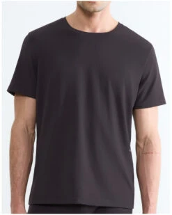 T-shirt Col Rond En Coton Sloggi SLG Base (Charcoal)