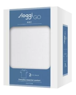 T-shirt Col Rond Sloggi For Men GO ABC (Lot De 2) (Blanc) -Sloggi Soldes Boutique t shirt col rond sloggi for men go abc lot de 2 blanc 5