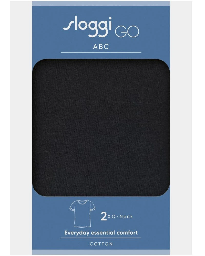 T-shirt Col Rond Sloggi For Men GO ABC (Lot De 2) (Noir) 7 T-shirt Col Rond Sloggi For Men GO ABC (Lot De 2) (Noir) – Image 7