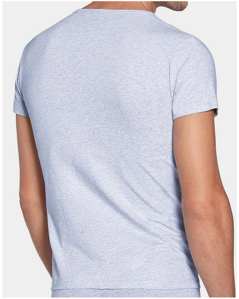 T-shirt Col V Eden Park E60 (Gris) 3 T-shirt Col V Eden Park E60 (Gris) â Image 3