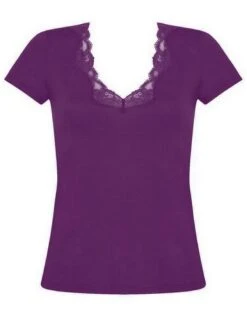 T-shirt Manches Courtes Antigel Simply Perfect (Prune Magic)