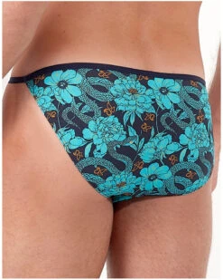 Tanga En Microfibre HOM Funky Styles (Imprimé Bleu) -Sloggi Soldes Boutique tanga en microfibre hom funky styles imprime bleu 2