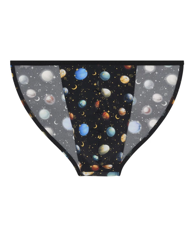 Tanga En Microfibre HOM Funky Styles (Imprimé Noir) 2 Tanga En Microfibre HOM Funky Styles (Imprimé Noir) – Image 2