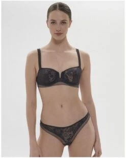 Simone Perele Tanga Simone Pérèle Vertige (Anthracite) -Sloggi Soldes Boutique tanga simone perele vertige anthracite 3