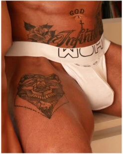 Tanga Slip WOH Sexy Fun (Blanc)