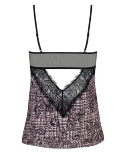 Top Antigel Tartan Glamour (Rose Tartan) -Sloggi Soldes Boutique top antigel tartan glamour rose tartan 3