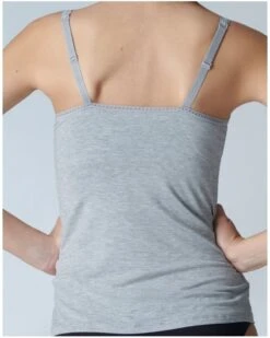 Simone Perele Top Avec Mousses Intégrées Simone Pérèle Illusion (Gris Chiné) -Sloggi Soldes Boutique top avec mousses integrees simone perele illusion gris chine 3