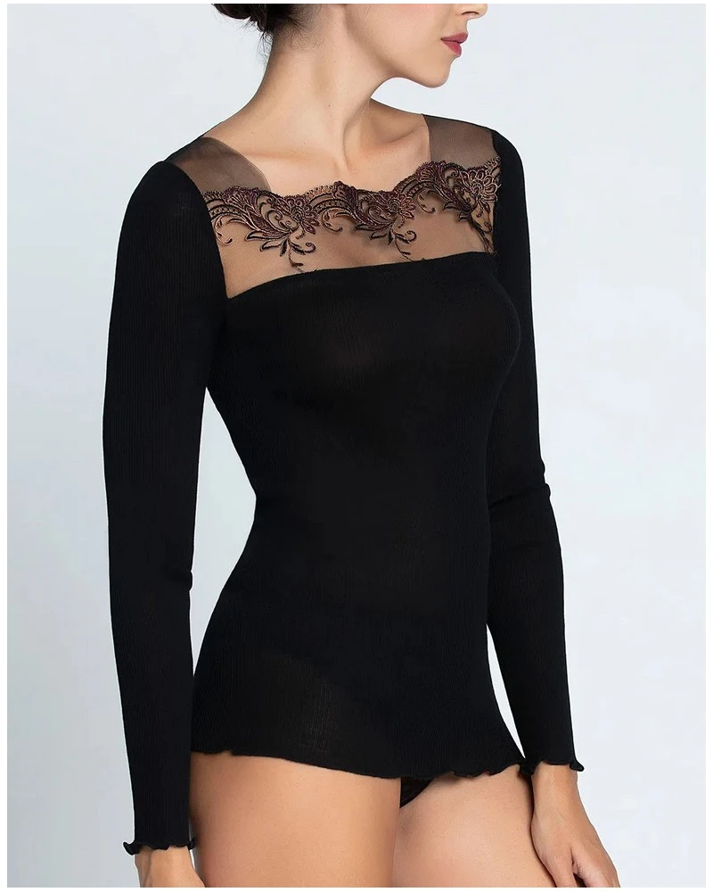 Top Bien-être Laine Et Soie Lise Charmel Charme Secret (Charme Noir) 7 Top Bien-être Laine Et Soie Lise Charmel Charme Secret (Charme Noir) – Image 7