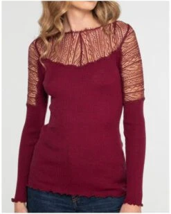 Top Fantaisie Laine Et Soie Oscalito 7415 (Sangria) -Sloggi Soldes Boutique top fantaisie laine et soie oscalito 7415 sangria 2