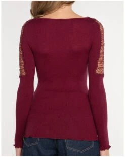 Top Fantaisie Laine Et Soie Oscalito 7415 (Sangria) -Sloggi Soldes Boutique top fantaisie laine et soie oscalito 7415 sangria 5