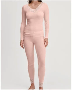 Top Manches Longues Calida Joy Laine & Soie (Pearl Blush) 7 Top Manches Longues Calida Joy Laine & Soie (Pearl Blush) -Sloggi Soldes Boutique top manches longues calida joy laine soie pearl blush 3