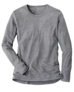 Top Manches Longues Calida Laine & Soie (Platin Melé) -Sloggi Soldes Boutique top manches longues calida laine soie platin mele 2